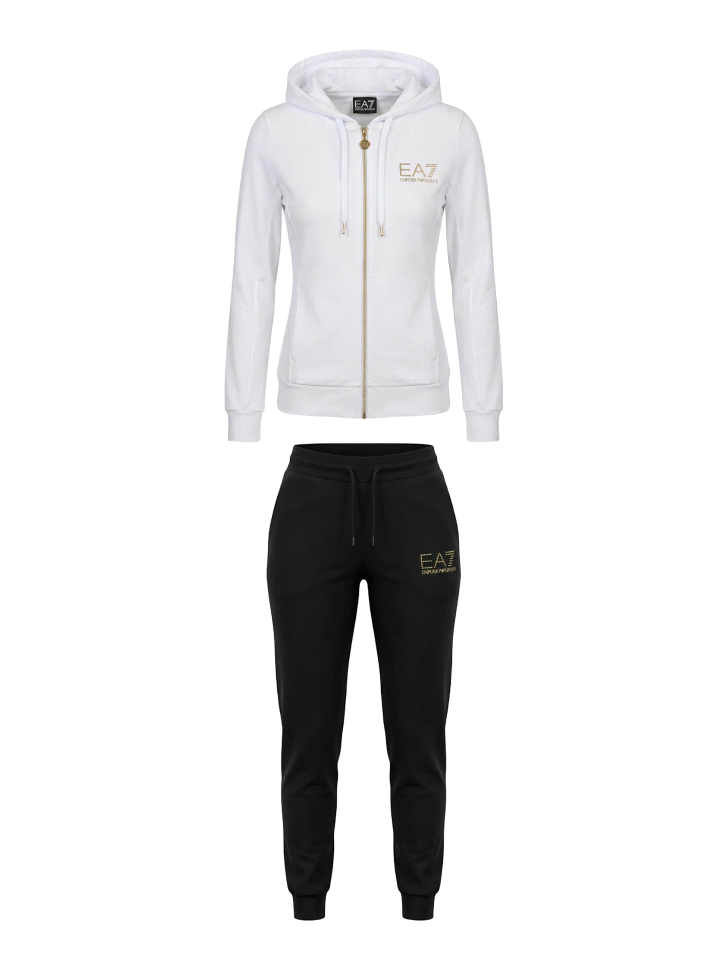 EA7 Emporio Armani Slimfit Sportsbukser '8NTV51 TJ9RZ' i hvid: forside