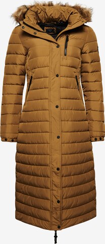 Manteau d’hiver Superdry en beige : devant