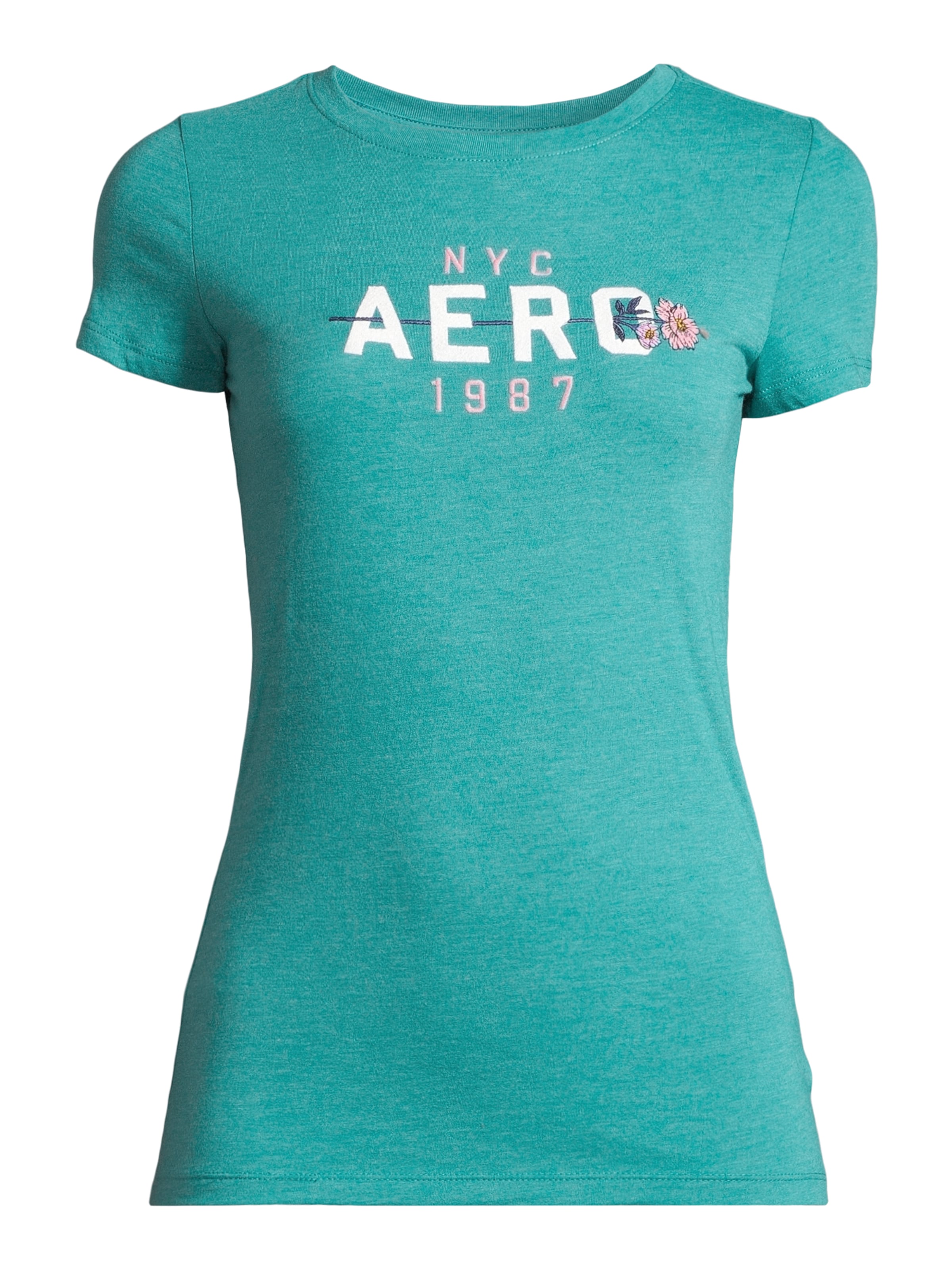 AÉROPOSTALE Μπλουζάκι σε πράσινο: μπροστά