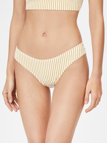 Bas de bikini sport BILLABONG en jaune : devant