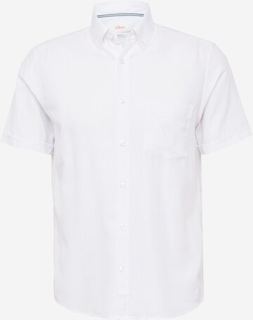 Chemise s.Oliver en blanc : devant