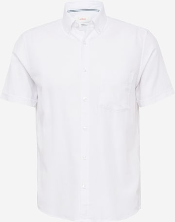 s.Oliver Средняя посадка Рубашка в Белый: спереди