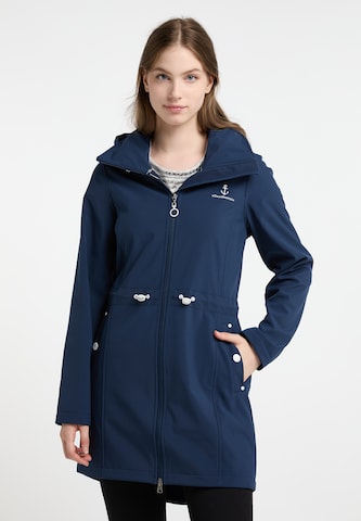 Manteau fonctionnel DreiMaster Maritim en bleu : devant