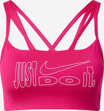 NIKE Bustier Sport bh 'Indy' in Roze: voorkant