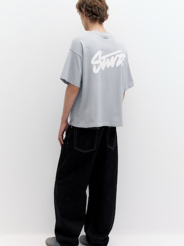 Maglietta 'STWD' di Pull&Bear in blu