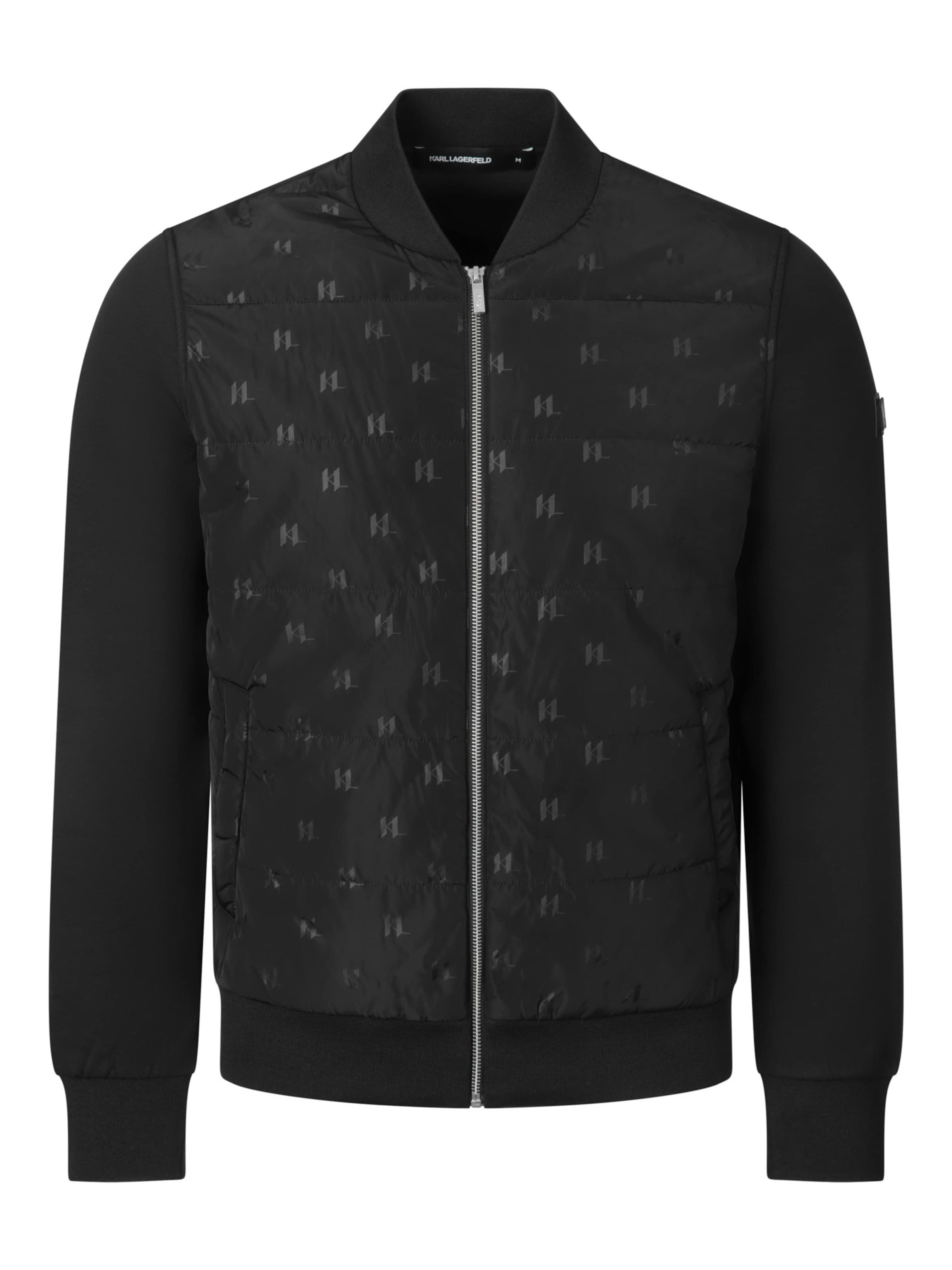 Veste en polaire ' 505061 ' Karl Lagerfeld en noir : devant