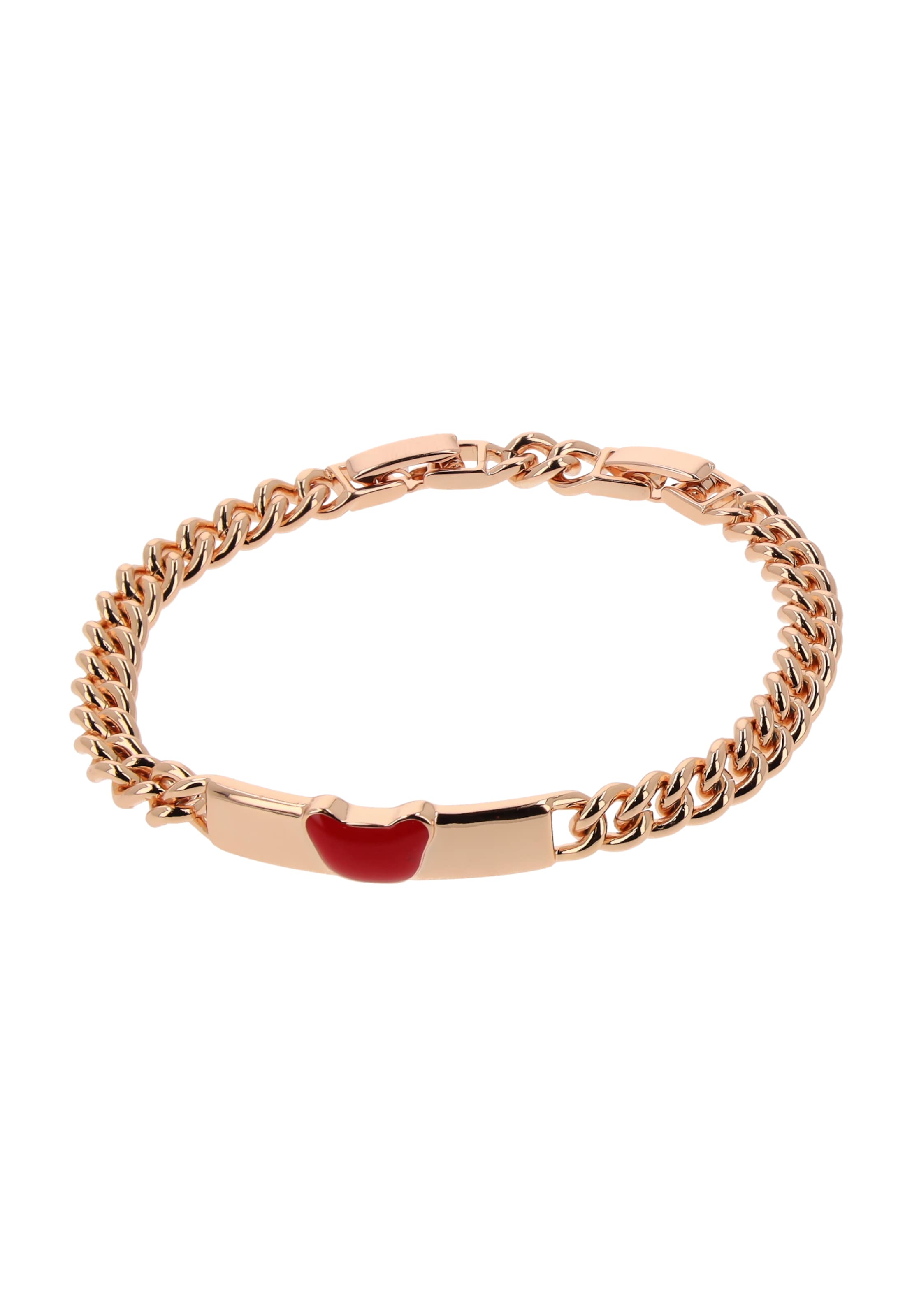 Gaya Armband in de kleur Goud / Rood, Productweergave
