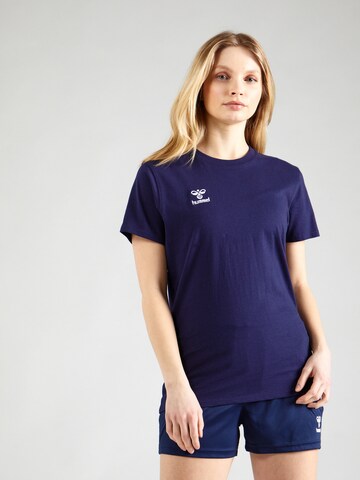 T-shirt fonctionnel 'Go 2.0' Hummel en bleu : devant