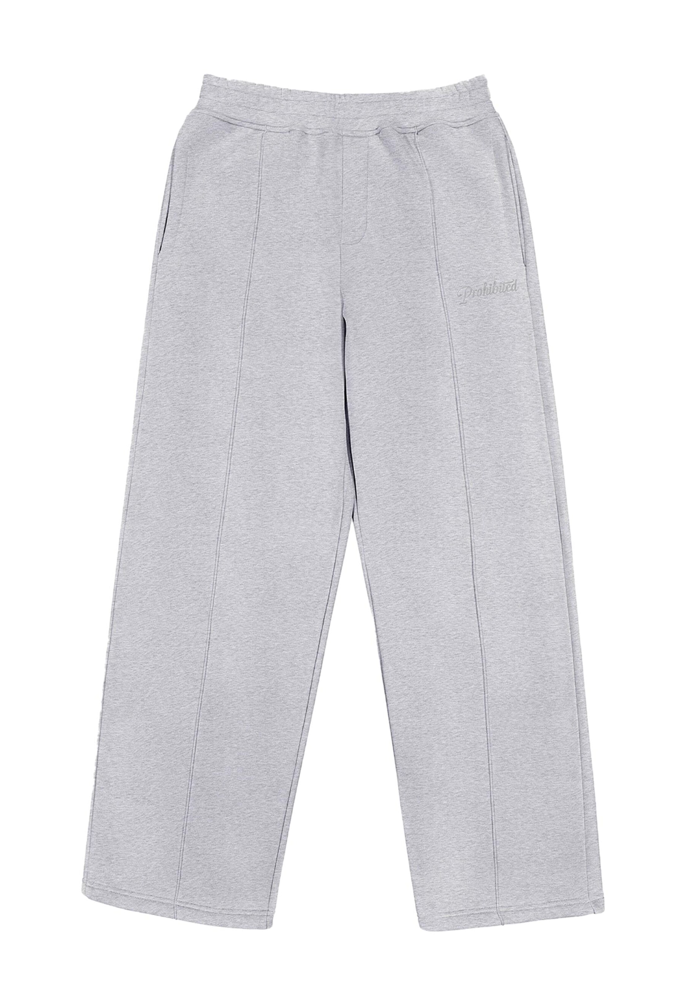 Prohibited Loosefit Broek in Grijs: voorkant
