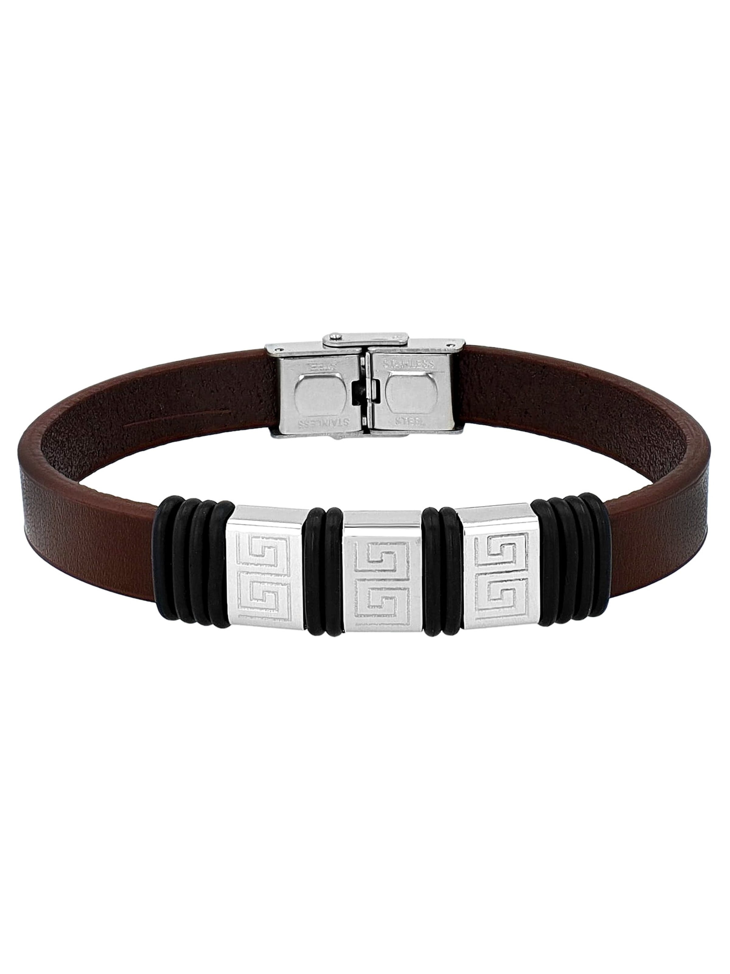 Akzent Bracelet 'Nadim, langlebig' in Brown: front