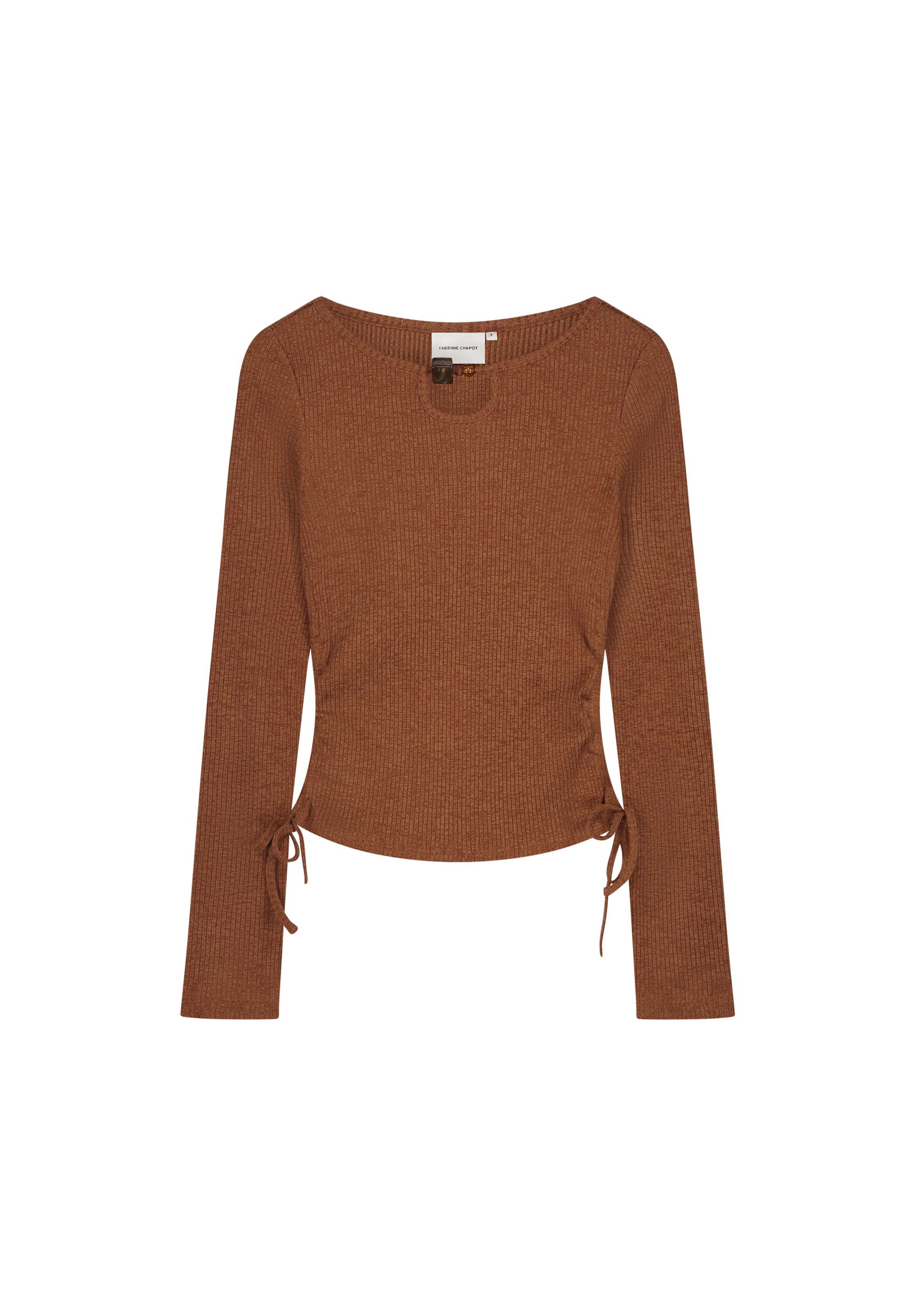 Fabienne Chapot Shirt in Bruin: voorkant