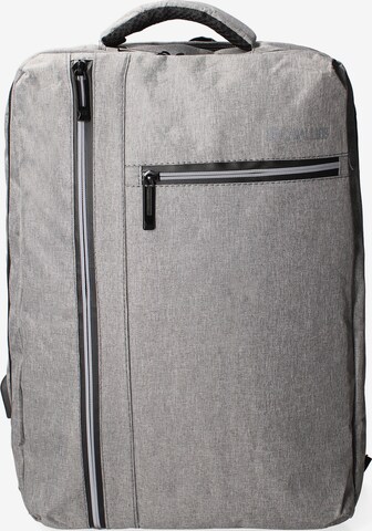 Zaino 'Zaino Unisex Nylon 100% con Zip e Tasche Multifunzionali - B Cavalli' di B. Cavalli in grigio: frontale