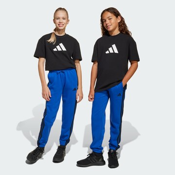 ADIDAS SPORTSWEAR Tapered Sportbroek 'Essentials' in Blauw: voorkant