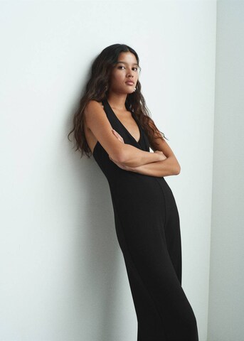 MANGO TEEN Dungarees 'Monito' in Black