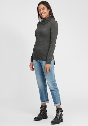 Oxmo Rollkragenpullover 'OXPIA' in Grau