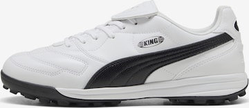PUMA Soccer shoe 'KING LIGA TT' in White: front