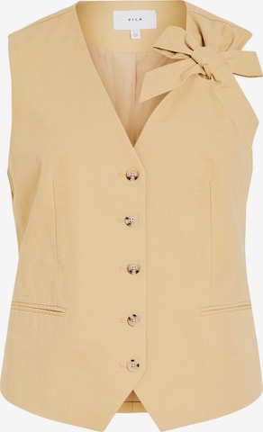 VILA - Chaleco para traje 'VIAlaea' en beige: frente