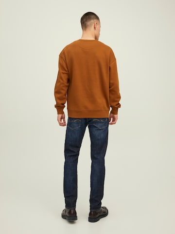 Jacks & Jones Sweatshirt 'Herren Sweatshirt' in Brown