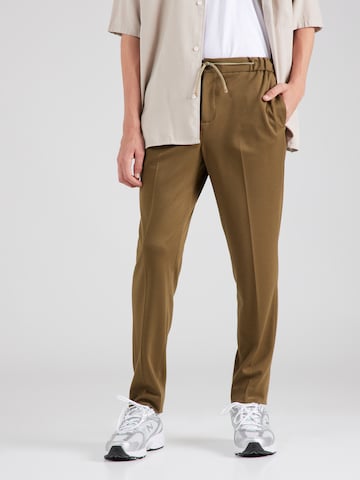 Tapered Pantaloni cu dungă 'Finch' de la SCOTCH & SODA pe verde: față