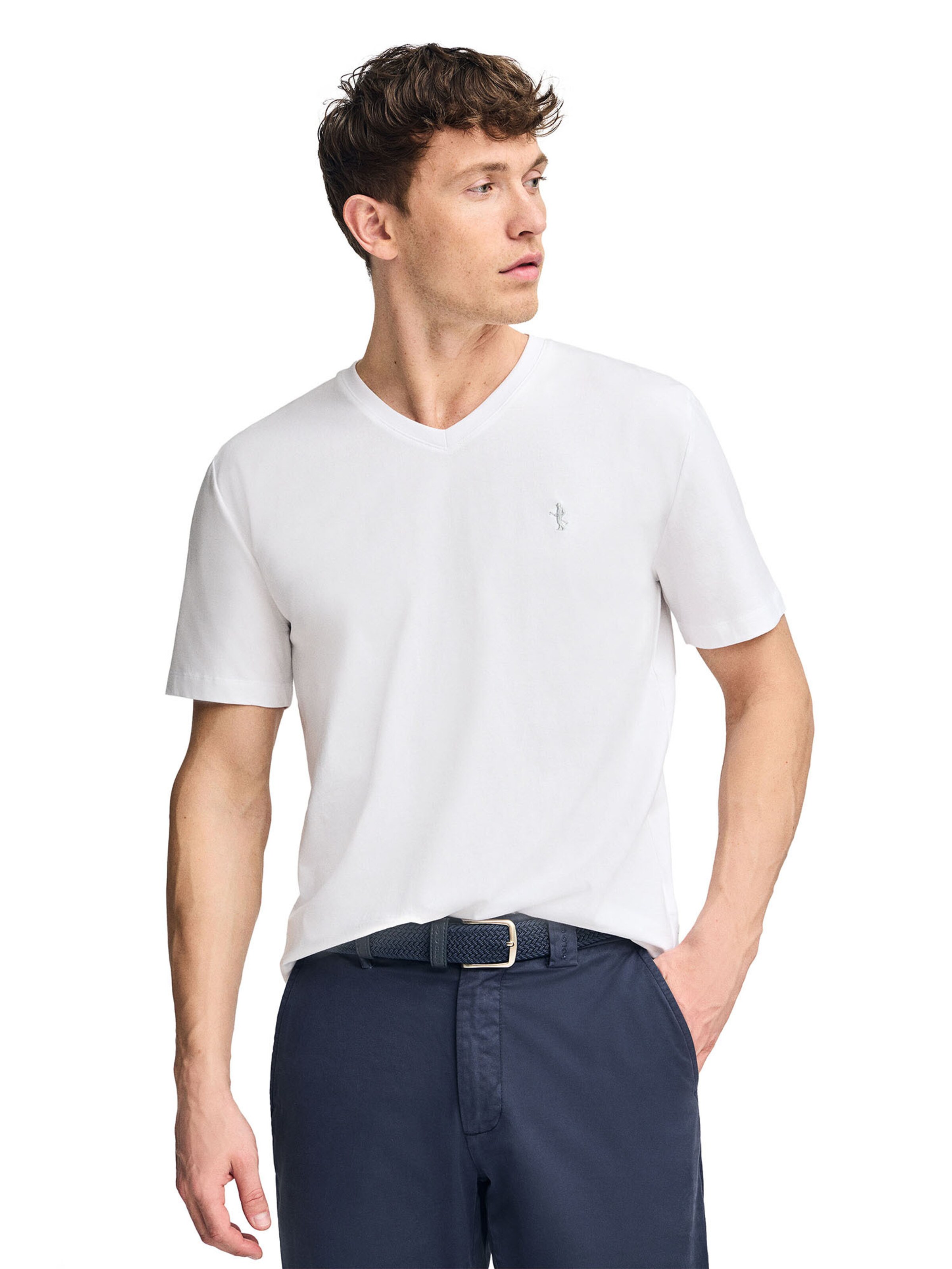 Polo Club Shirt in White: front