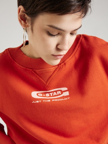 G-Star RAW - Sweatshirt em vermelho