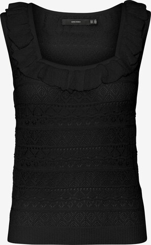 VERO MODA Knitted top 'Mikia' in Black: front