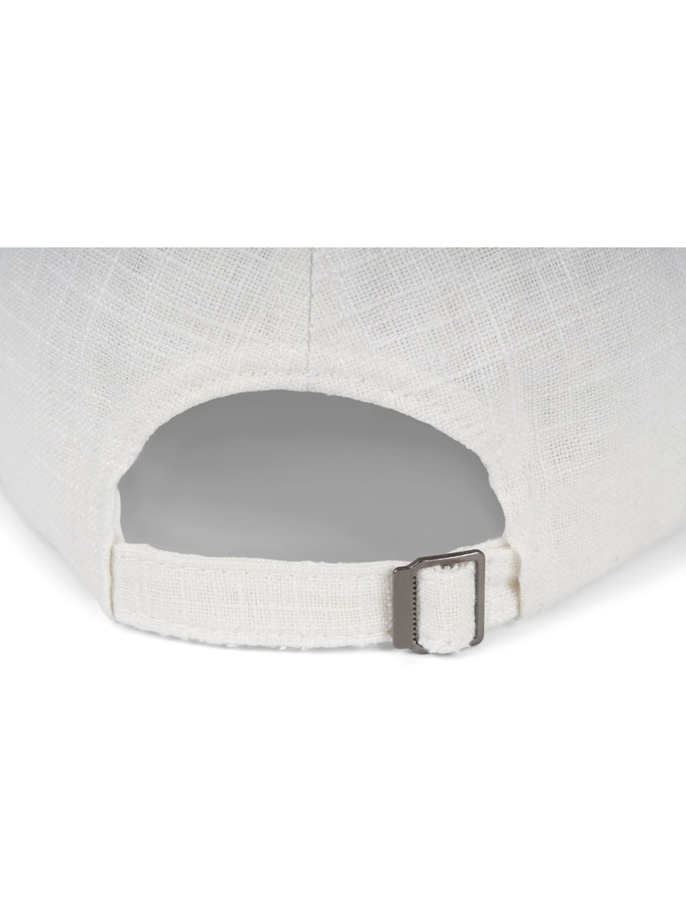 styleBREAKER Cap 'Leinen Baseball Cap' in White