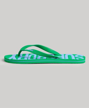 Tongs Superdry en vert