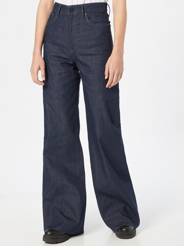 G-Star RAW Wide leg Jeans in Blauw: voorkant