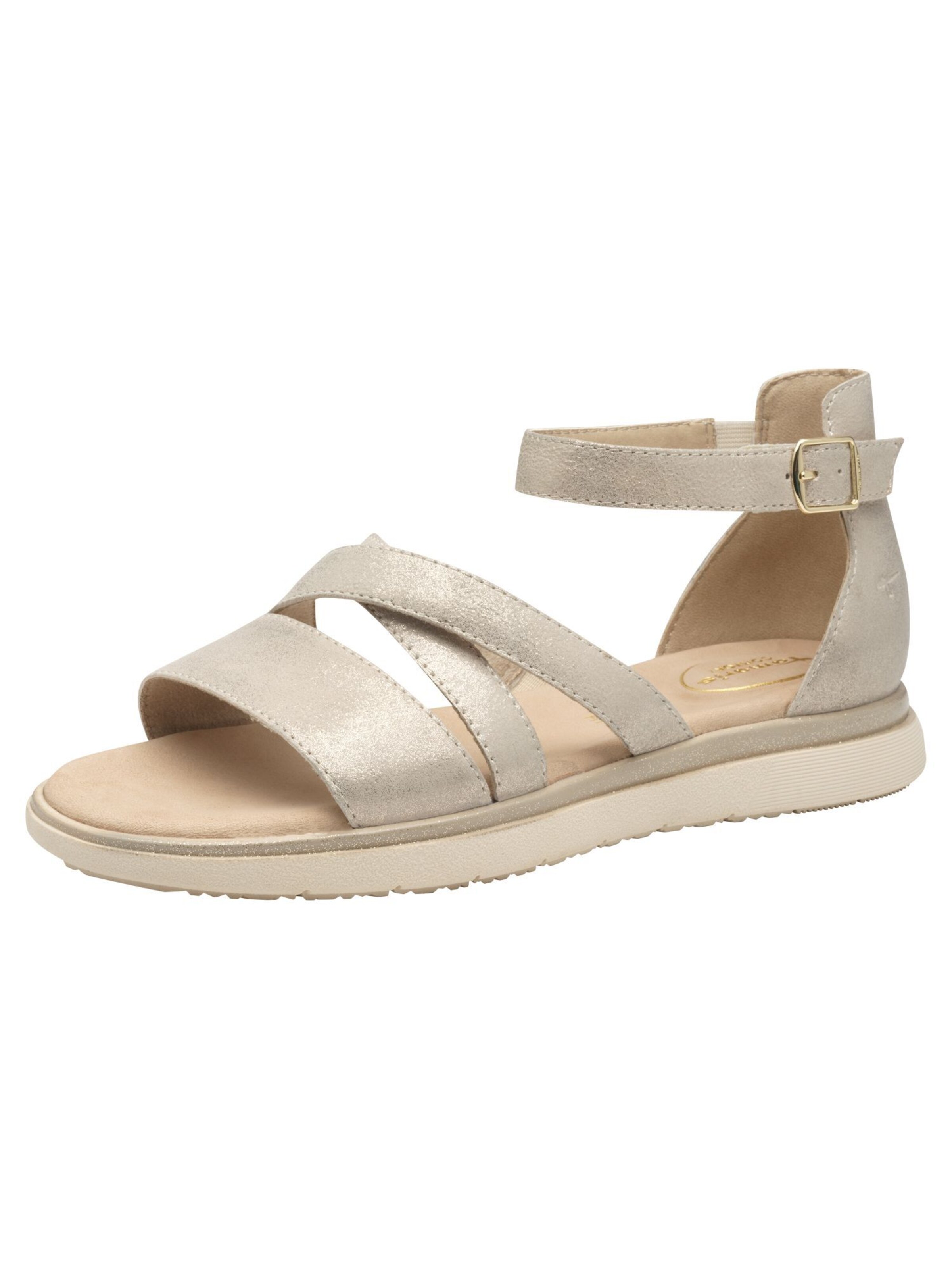 Sandales à lanières 'Comfort' Tamaris en beige : devant