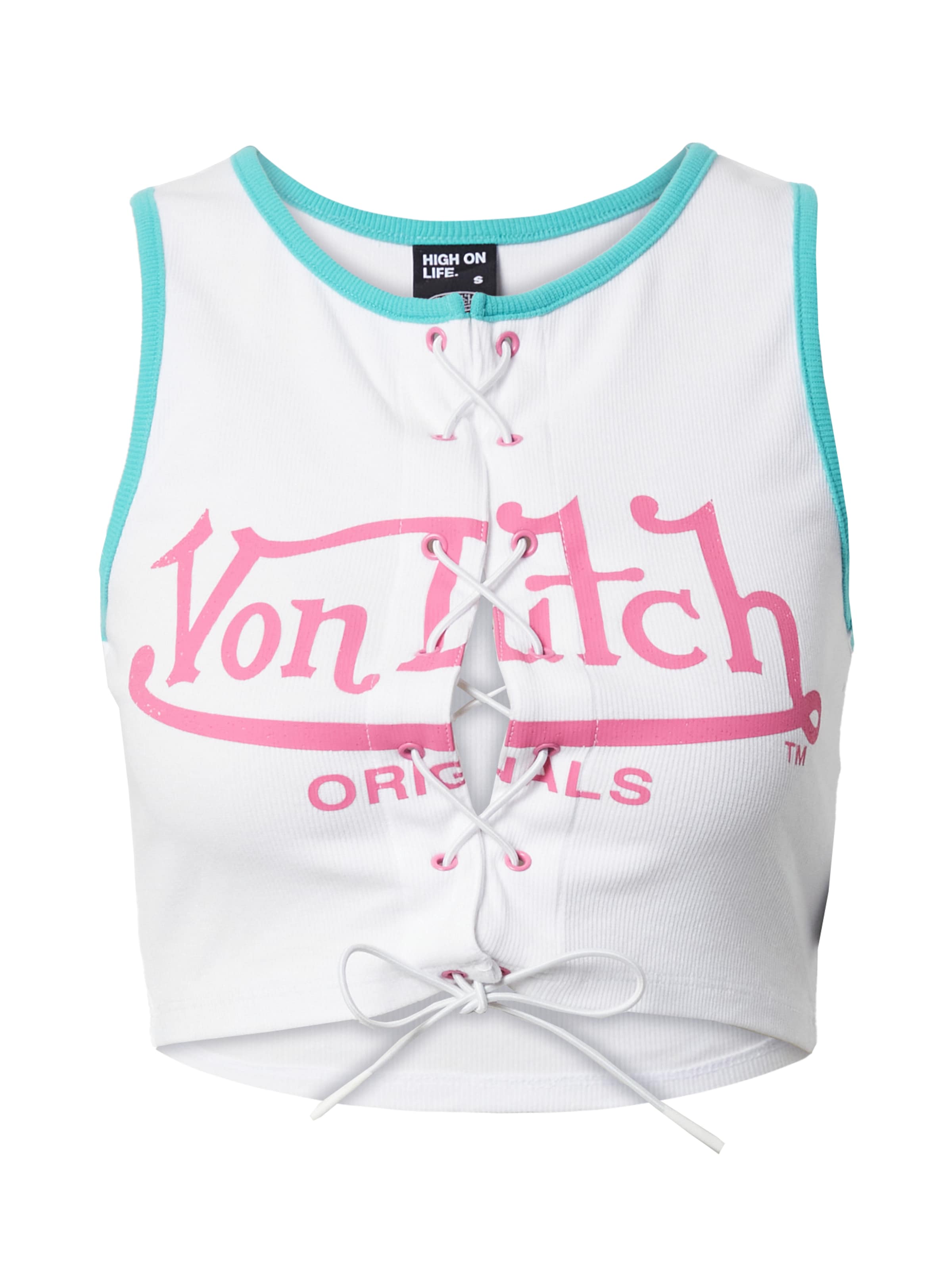 Von Dutch Originals - Top 'Sunny' en blanco: frente