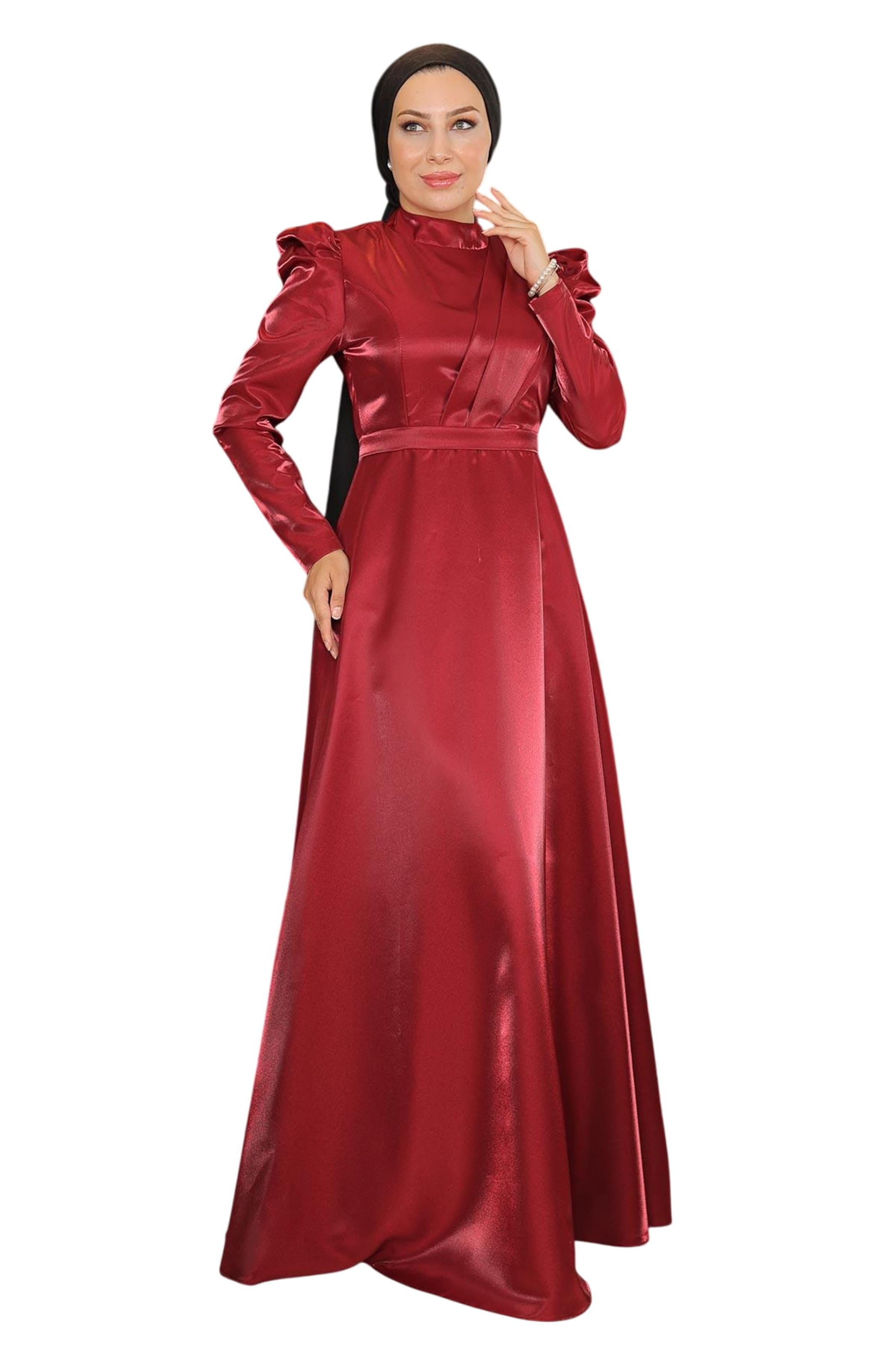 MODAMIHRAM Abendkleid in Rot: Vorderseite