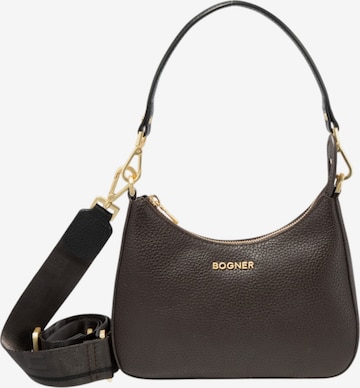 BOGNER - Mala de ombro 'Wallis Odette' em castanho: frente