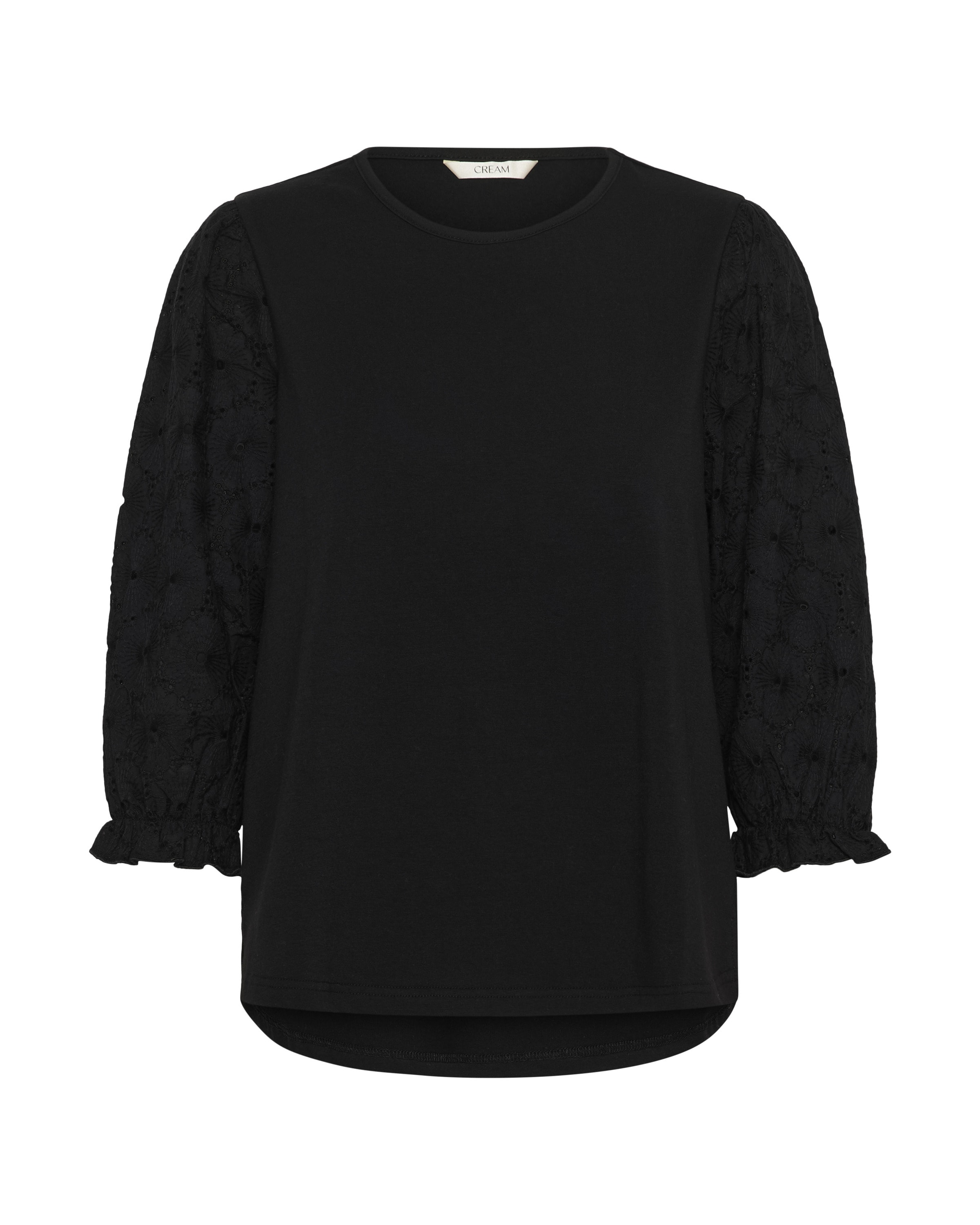 Cream Блузка в Черный: спереди