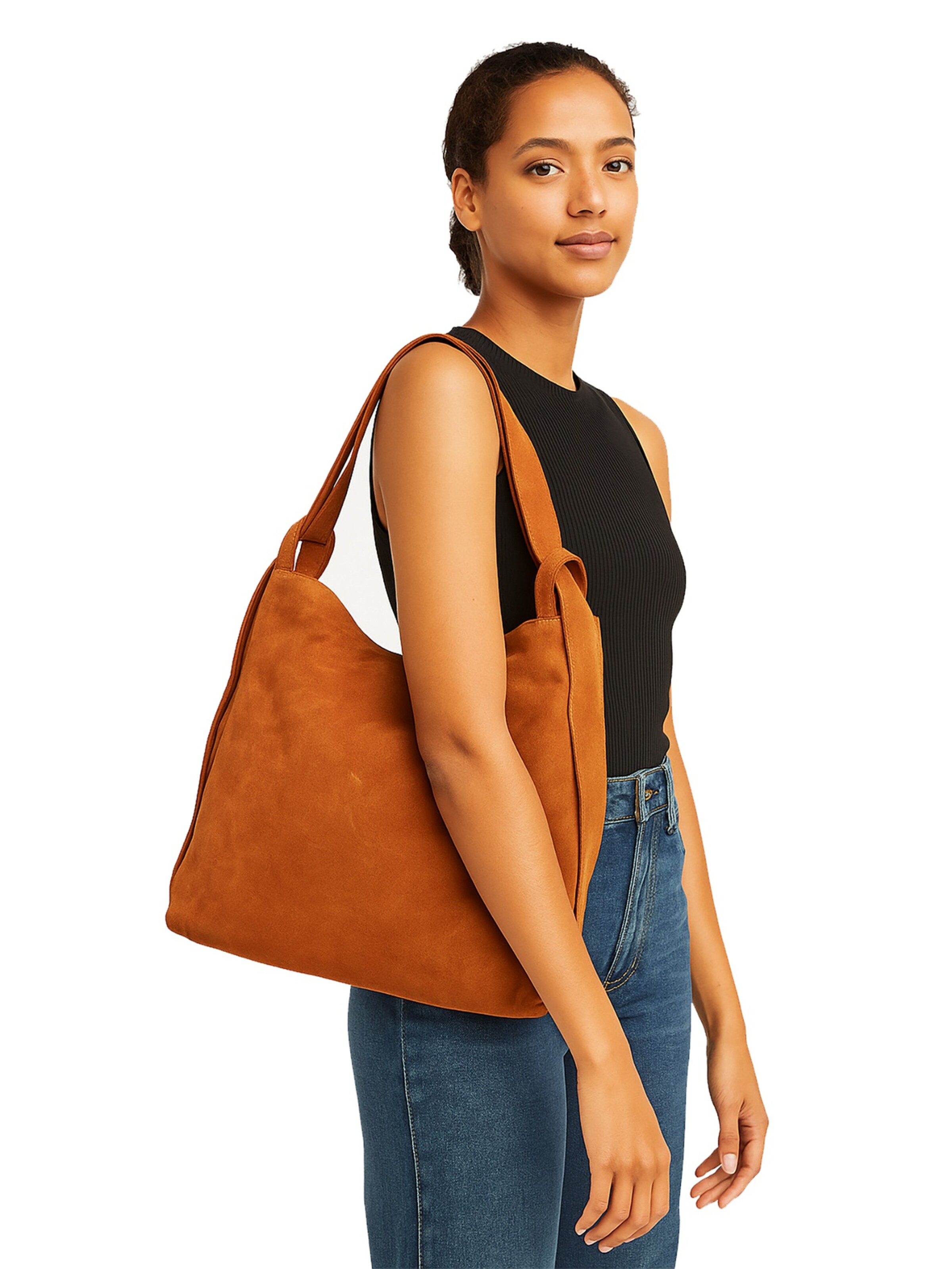 Gave Lux Schoudertas in Bruin: voorkant