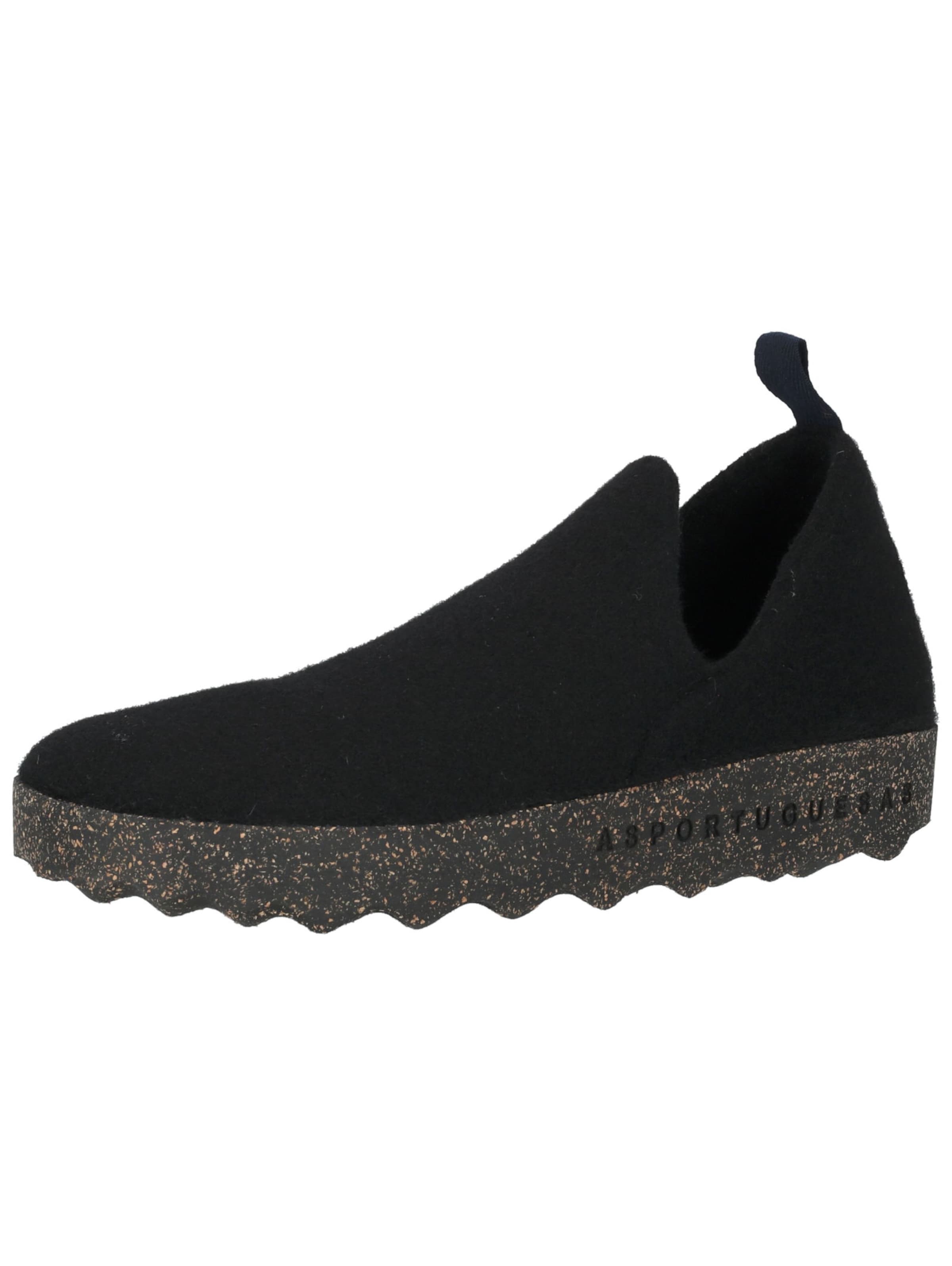 Pantoufle Asportuguesas en noir : devant