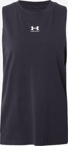 UNDER ARMOUR Sports top 'Campus' in Black: front