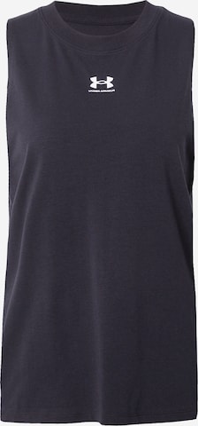 UNDER ARMOUR Sports top 'Off Campus Muscle' in Black: front