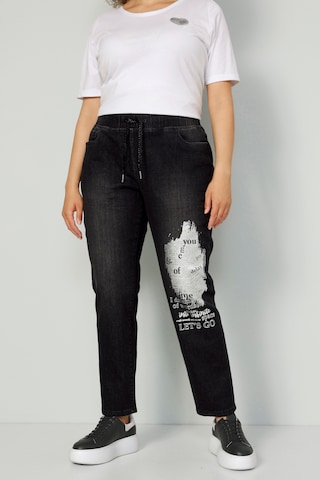 MIAMODA Regular Jeans in Zwart: voorkant