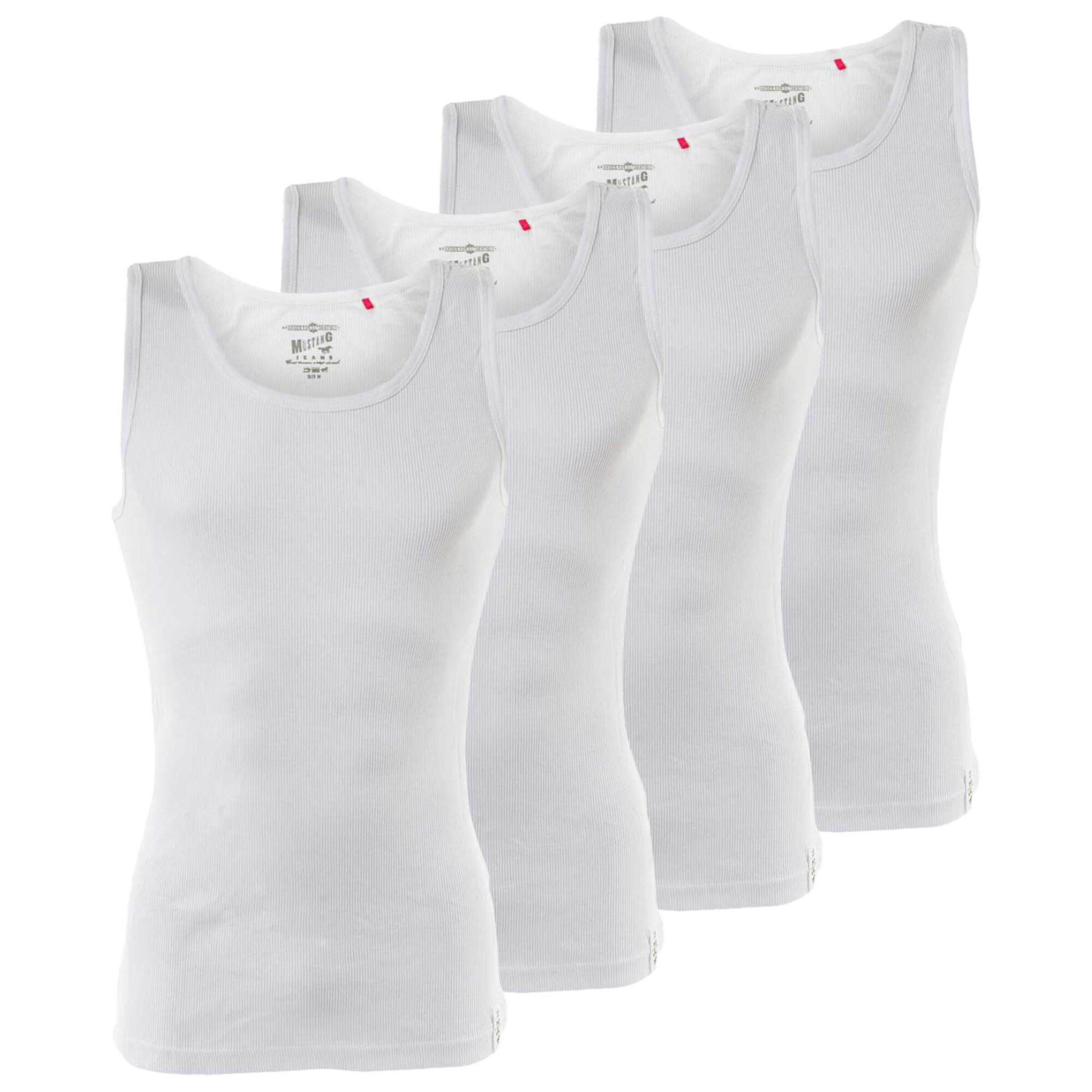 Maglietta intima di MUSTANG in bianco: frontale