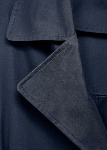 MANGO TEEN Between-Seasons Coat in Blue