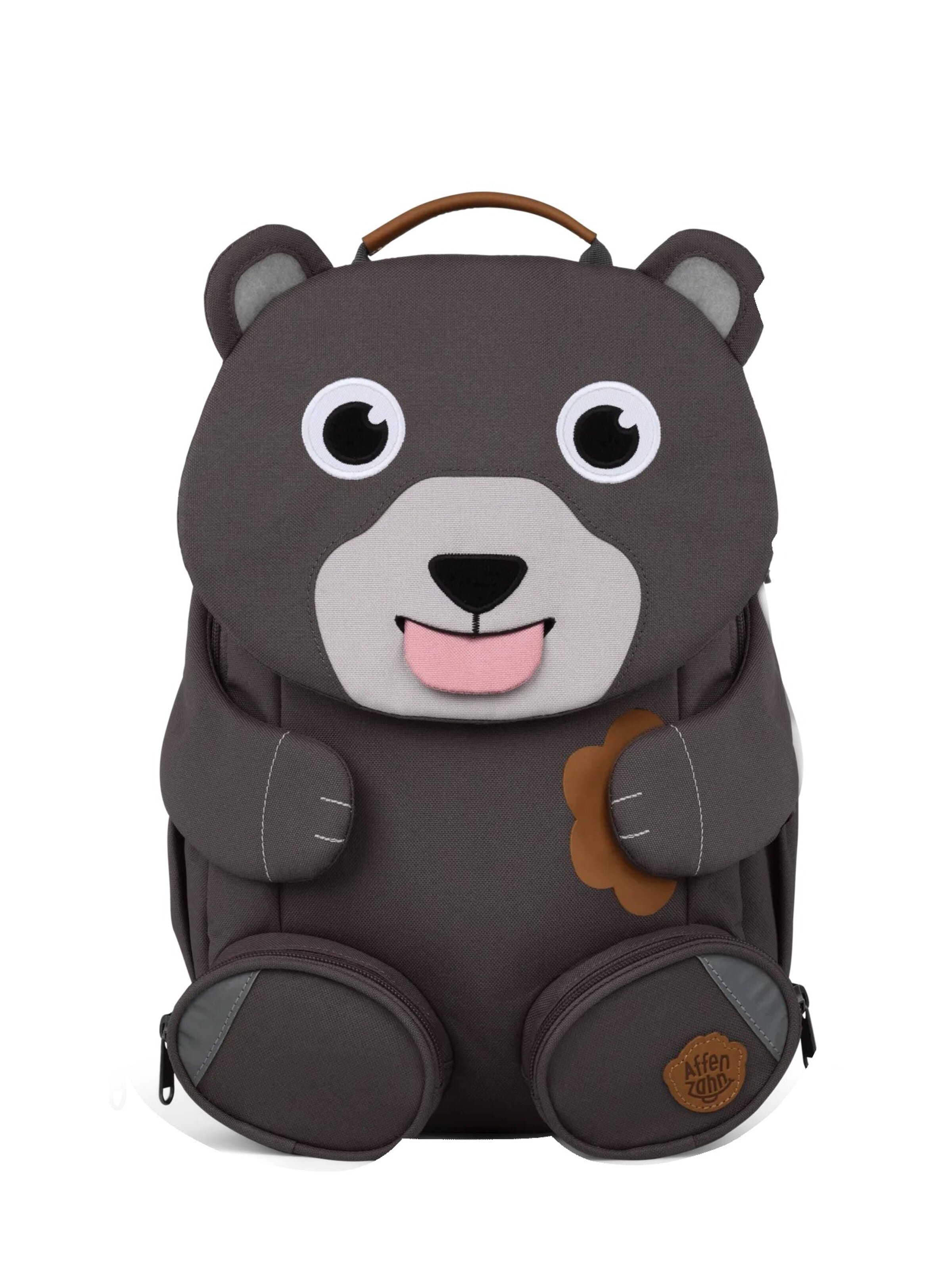 Affenzahn Backpack 'Großer Freund' in Grey: front
