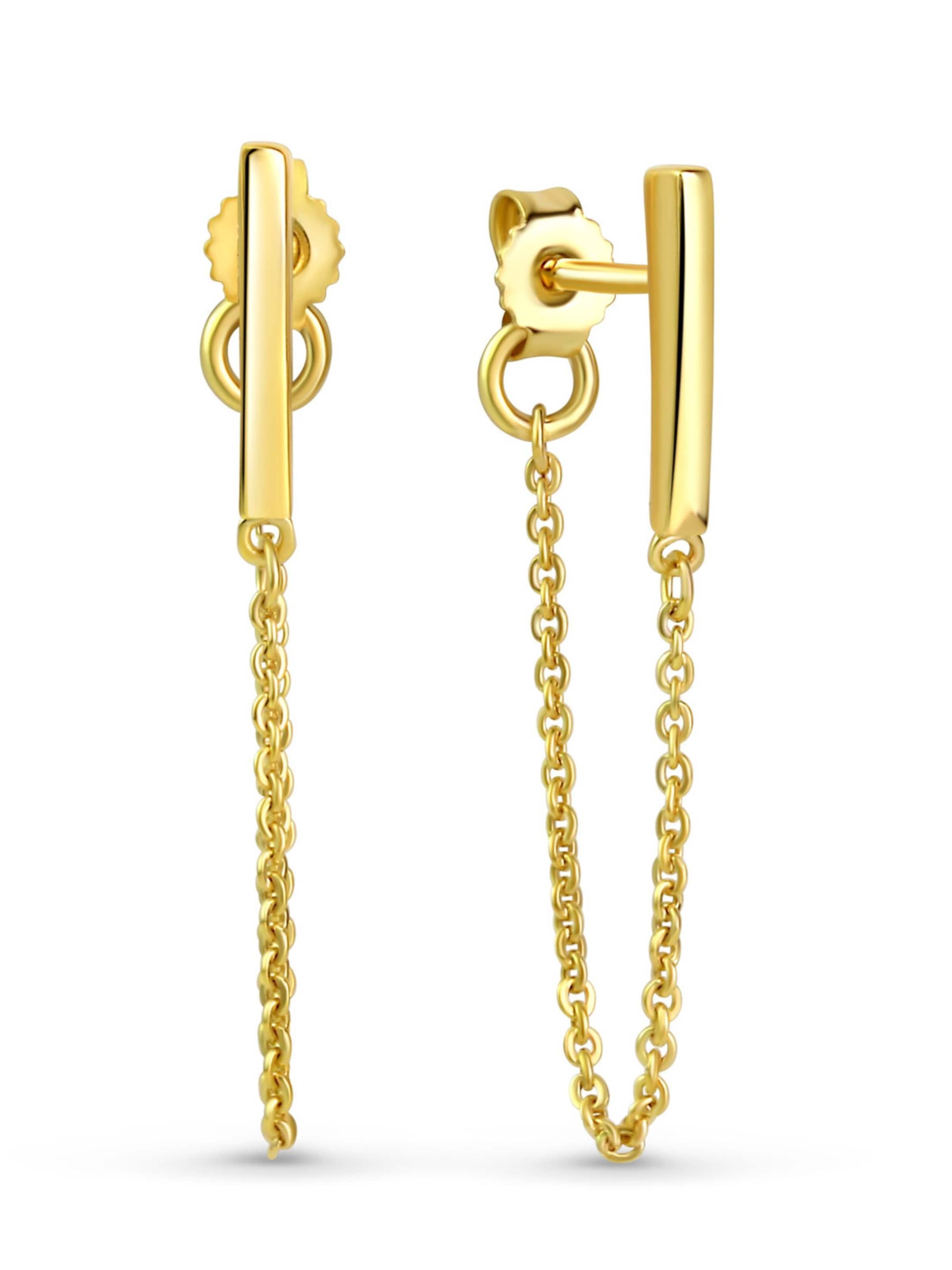 Kamiko Oorbellen 'SARA' in Goud: voorkant