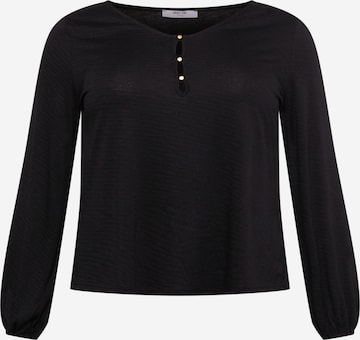 ABOUT YOU Curvy Shirt 'Hedda' in Black: front