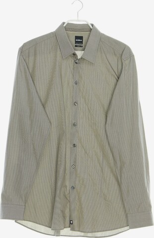 STRELLSON Button Up Shirt in XXL in Brown: front