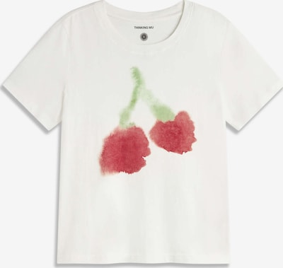 Thinking MU Paita 'Ida' värissä vihreä / kirsikanpunainen / valkoinen, Tuotenäkymä