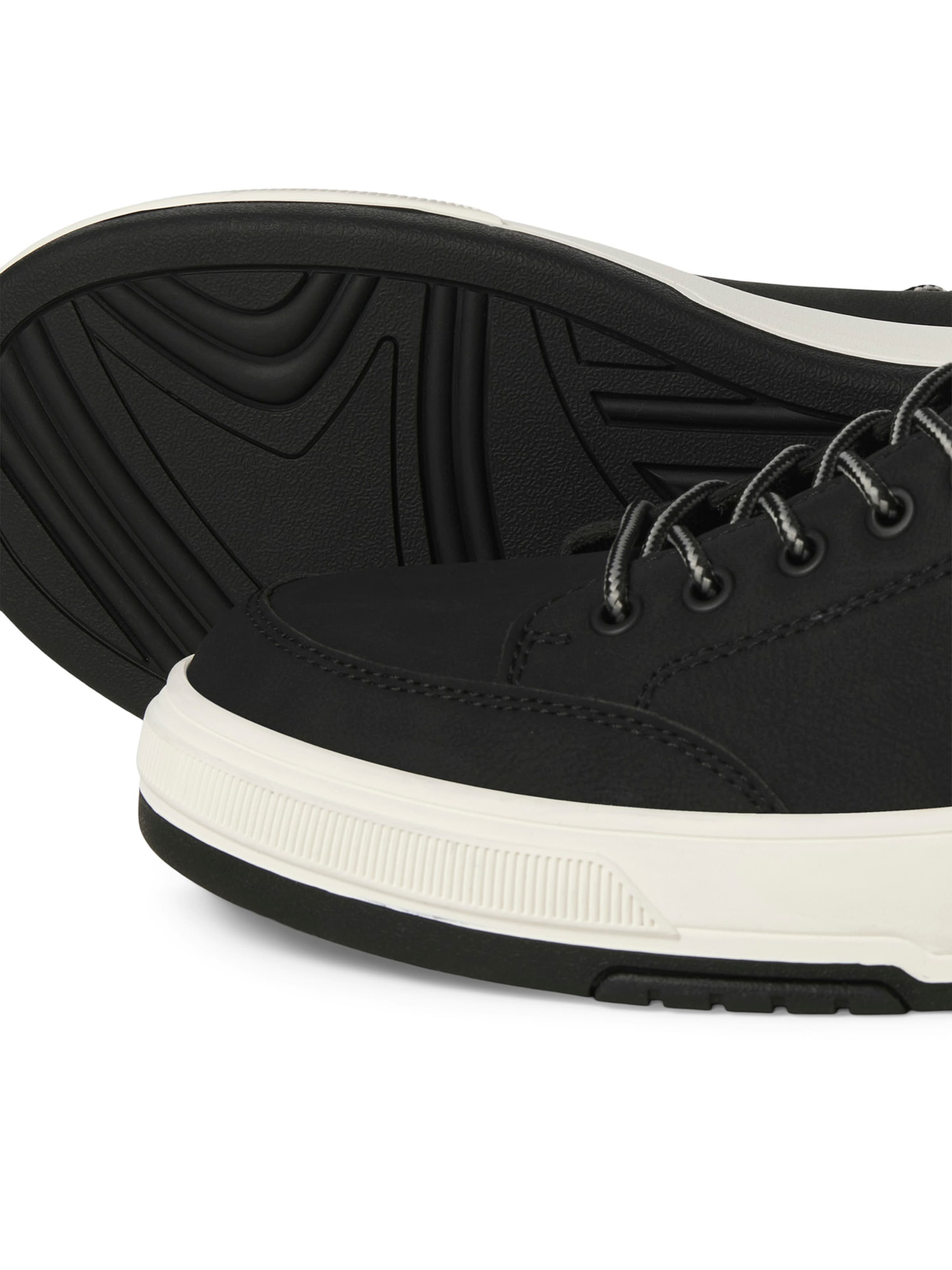 JACK & JONES Боти с връзки 'JFWEDMUND' в сиво