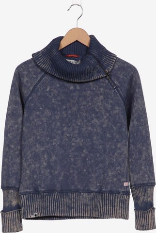 khujo Sweatshirt & Zip-Up Hoodie in M in Blue: front