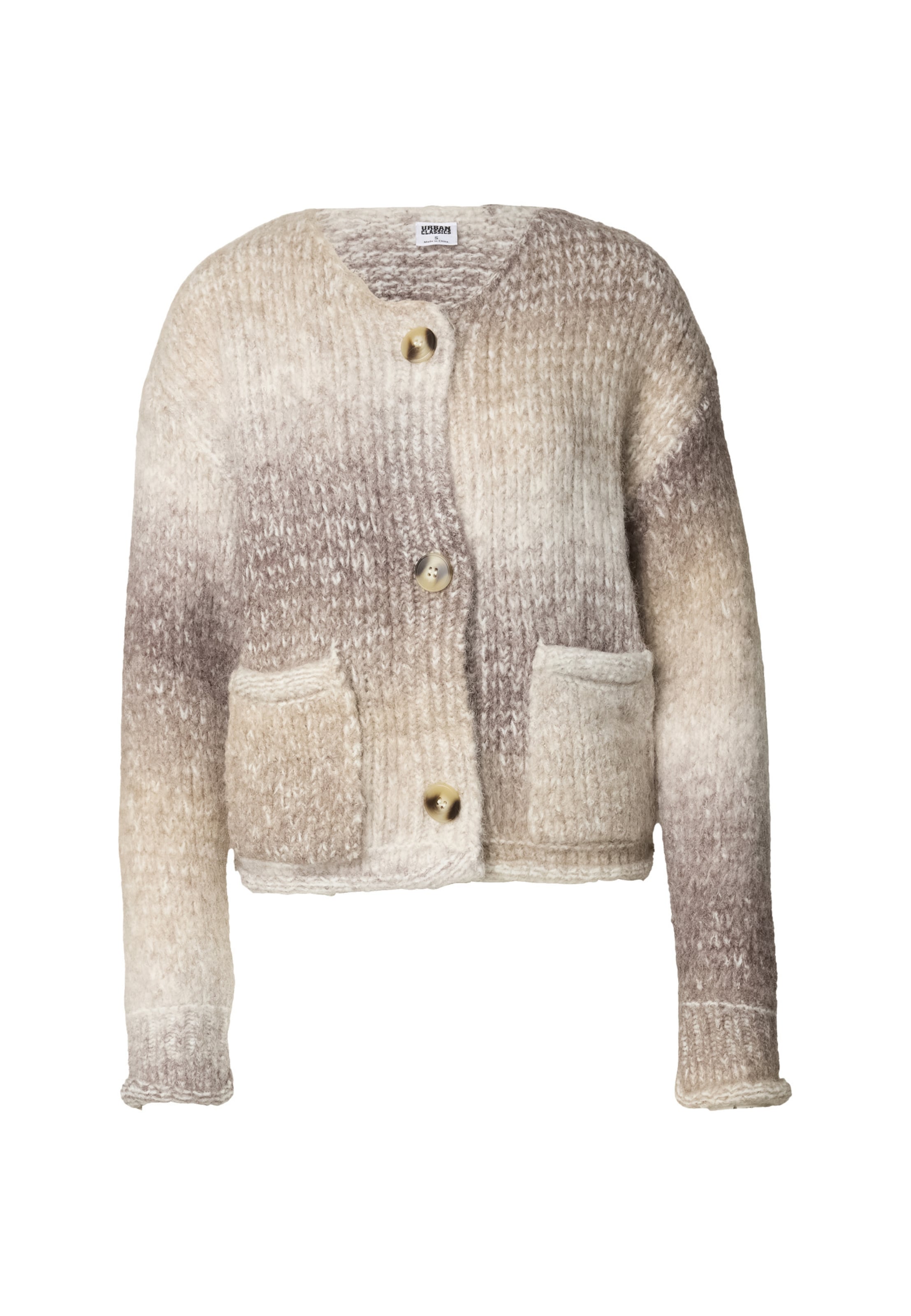 Urban Classics Knit cardigan in Cream / Kitt / Taupe, Item view