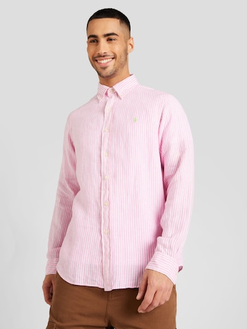 Polo Ralph Lauren Средняя посадка Рубашка в Ярко-розовый: спереди